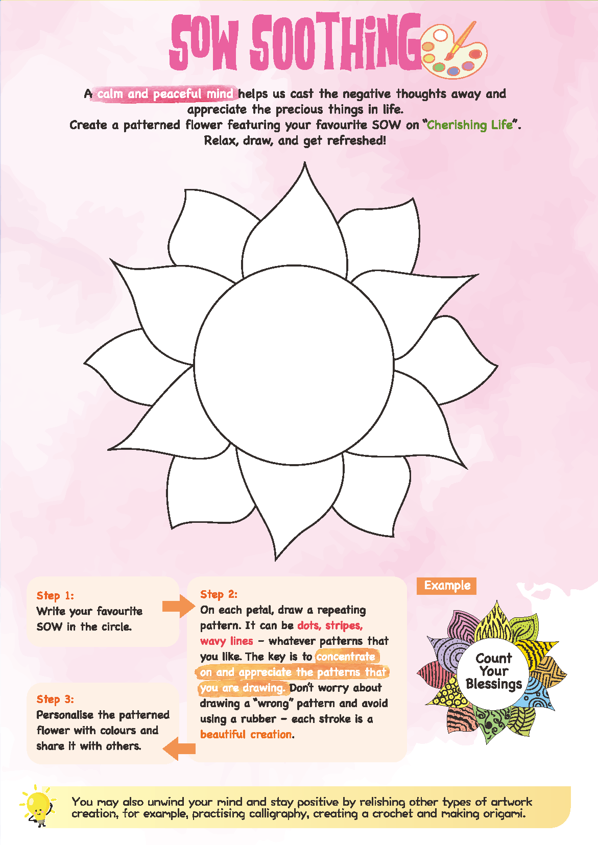 SOW Activity Sheet_SOW Soothing
